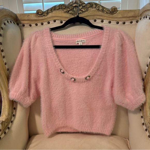 For Love and Lemons fuzzy cropped sweater - Picture 7 of 11